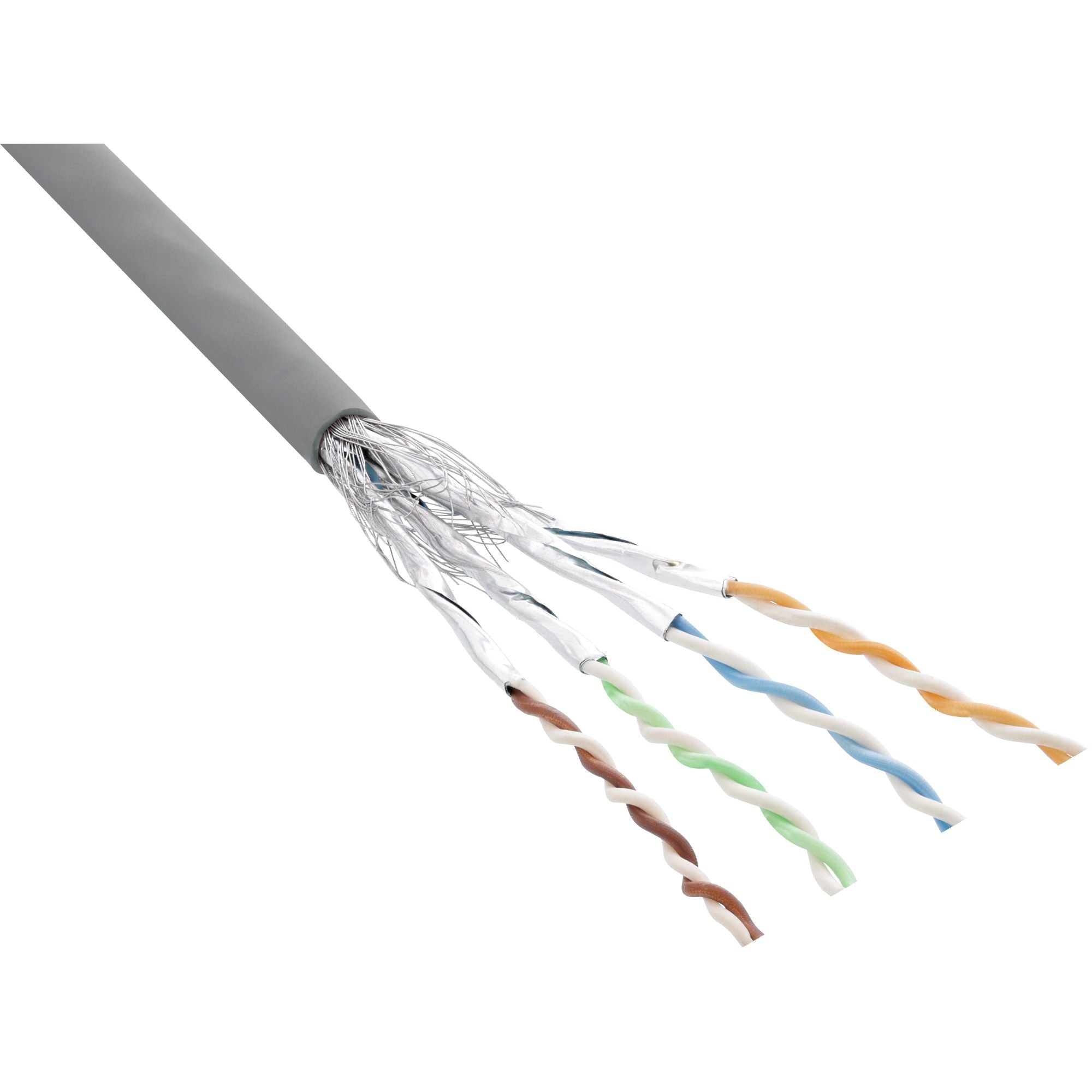 100m Patchkabel Cat.6 S/FTP (PiMf) grau AWG27 PVC CU