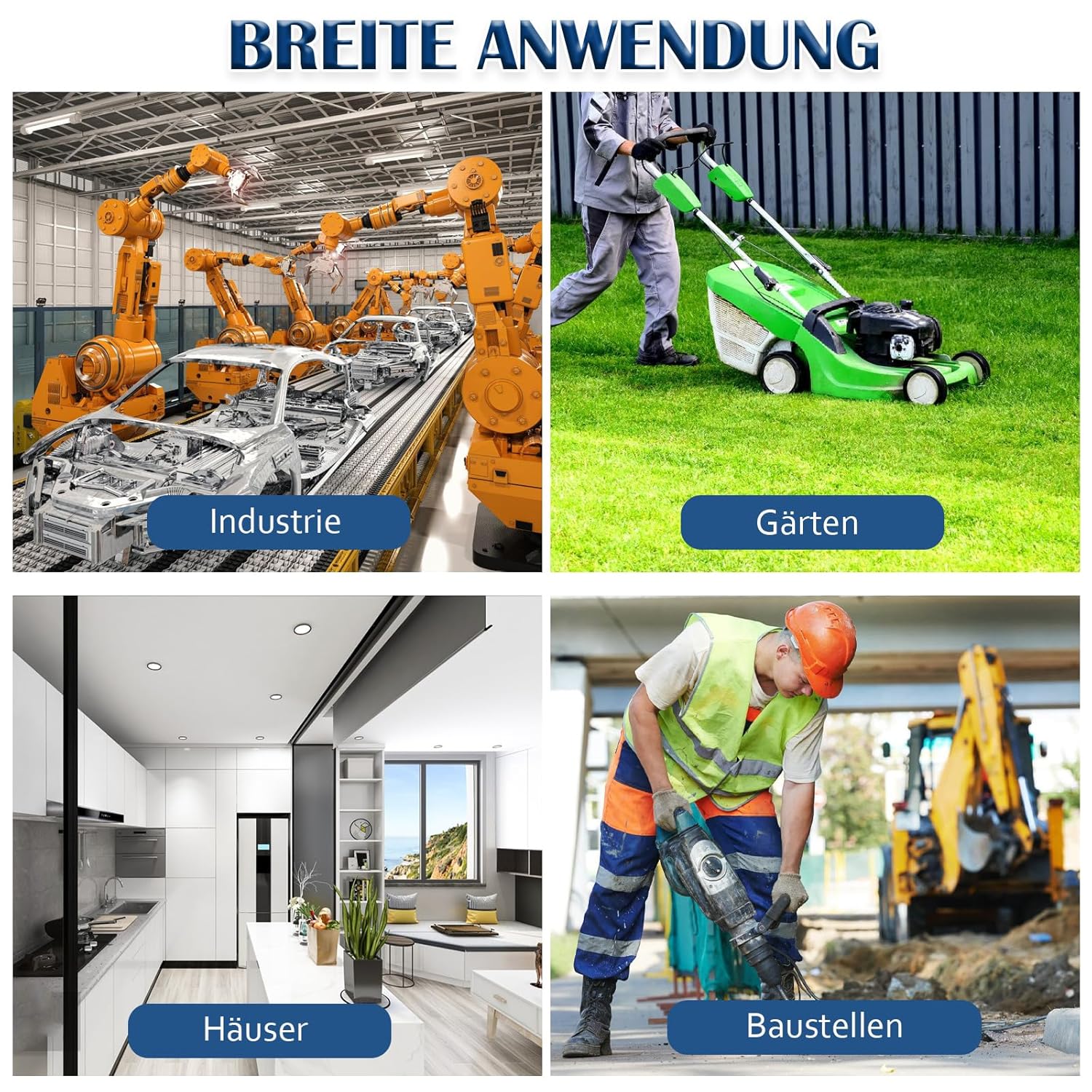 Wandverteiler Vorverkabelt Stromverteiler, 3x 230V Schuko Steckdosen + 1x CEE 16A & 32A, Baustromverteiler mit FI-Schalter und LS Schalter, IP67 Wasserdicht Gehäuse für Innen und Außen