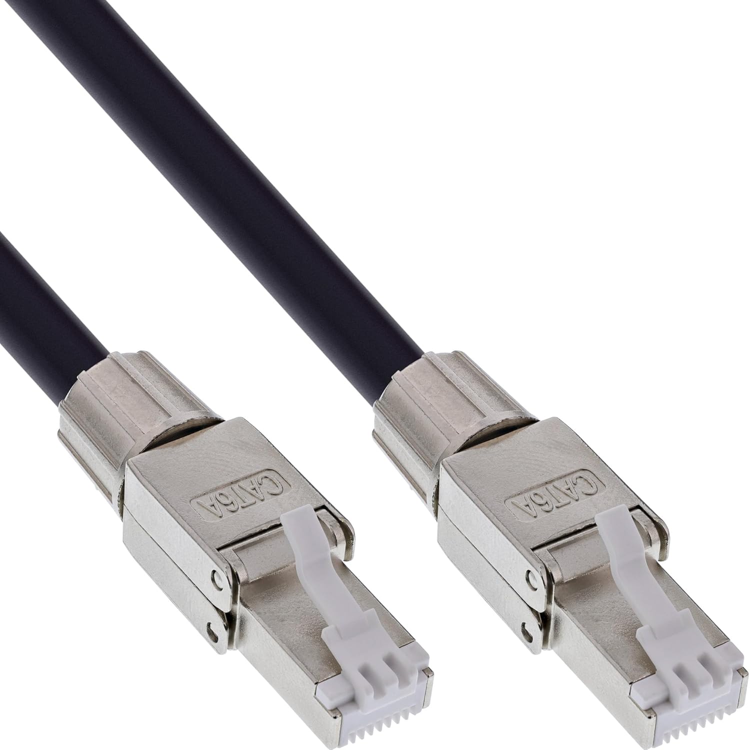 InLine Netzwerk-Kabeltrommel Outdoor Cat.6A, 90m, S/FTP PUR-Kabel, RJ45, IP67, PoE++ tauglich, UV-beständig, Abriebfest