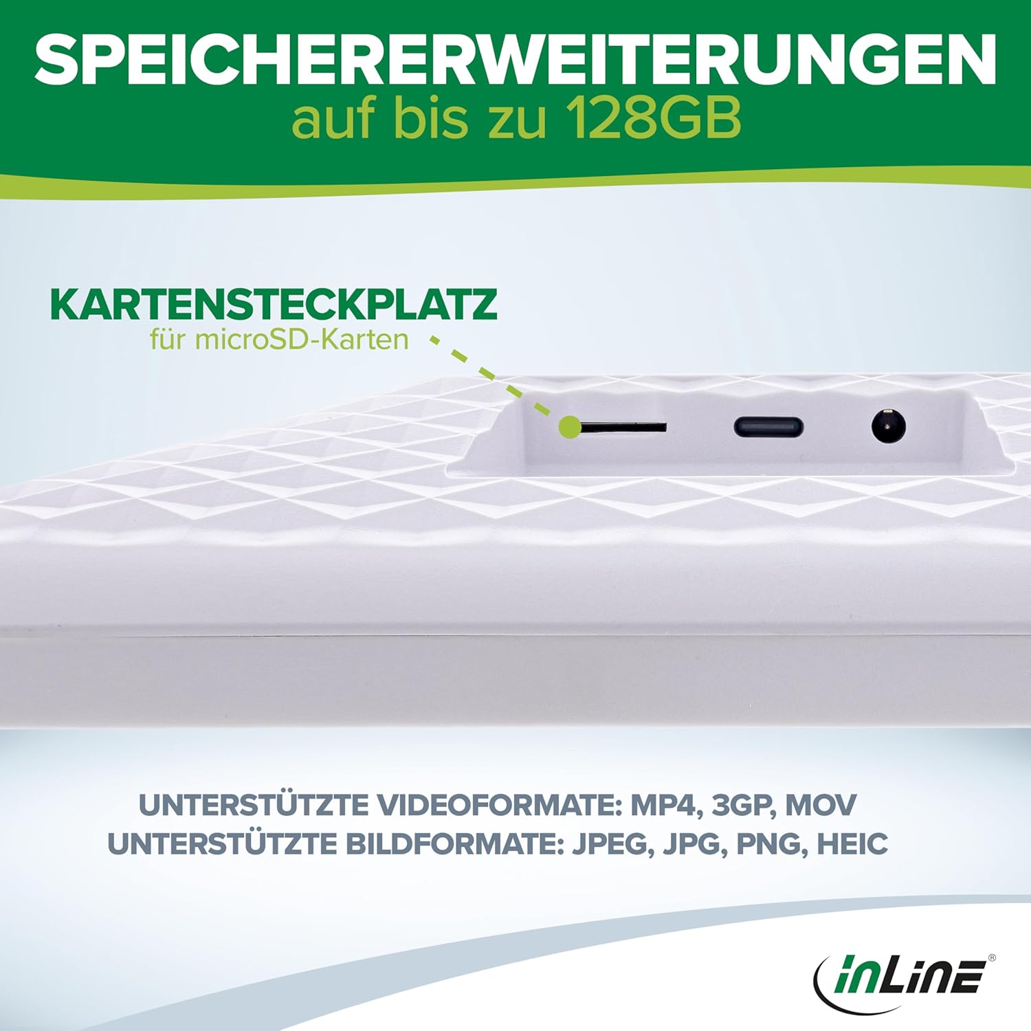 Digitaler Bilderrahmen, WiFRAME 2, FRAMEO, inkl. 3 Wechselrahmen, Walnussholz, WiFi, 10,1 Zoll mit Touch-Funktion, 1920x1200, 16GB Speicher, Teilen Sie Ihre Momente sofort von überall