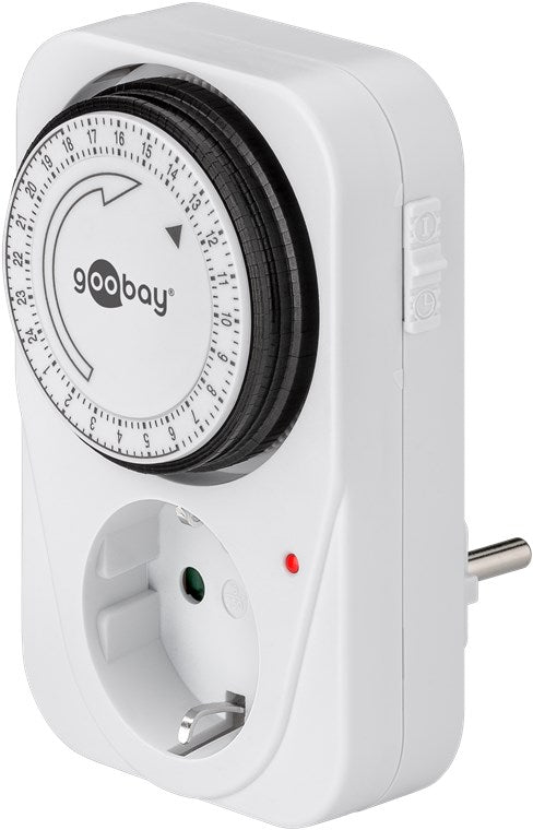 Analoge Zeitschaltuhr Steckdose 3500W Mechanische Schaltuhr Zeitschalter für Steckdose Timer Analog 15 Min. Intervall Timer innen Weiß