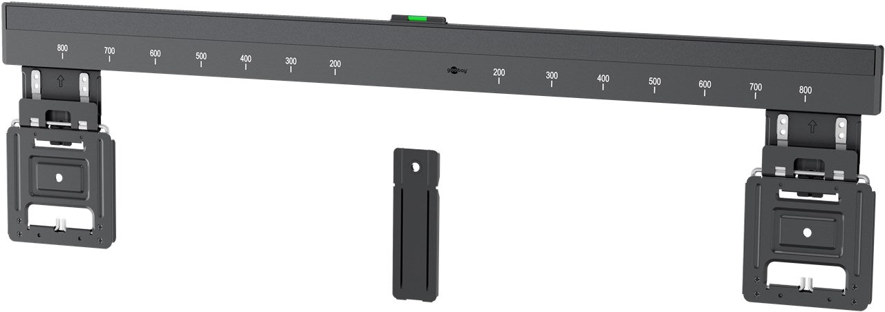 goobay TV-Wandhalterung für Fernseher von 43 bis 100 Zoll (109 – 254 cm), TV Halterung, max. 75 kg, ultraflaches Design mit 9,5 mm Wandabstand