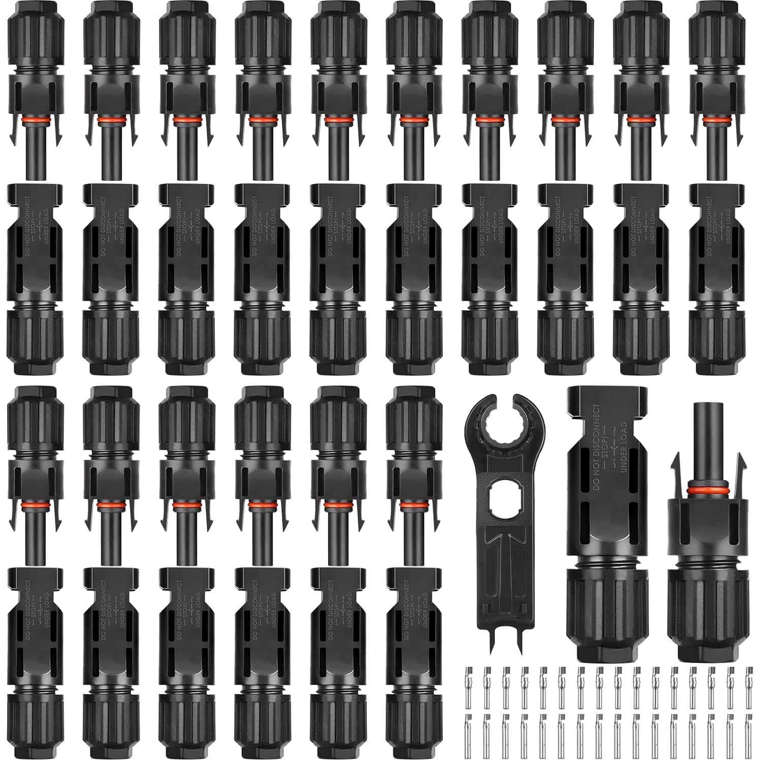 16 Paar MC4 Solarstecker Solar Buchse + Stecker Kupplung Kabel Buchse 2,5-6 mm