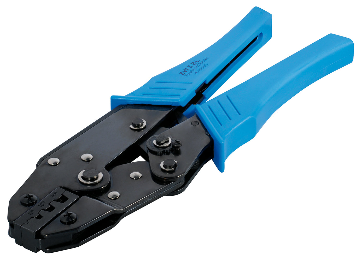50m Erdungskabel 10mm2 H07V-K PVC grün-gelb Crimpzange inkl. 10 Aderendhülsen (10mm²x12mm)