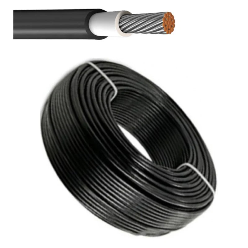 50m Solarkabel H1Z2Z2-K 4mm² Photovoltaik Kabel für PV Anlagen schwarz