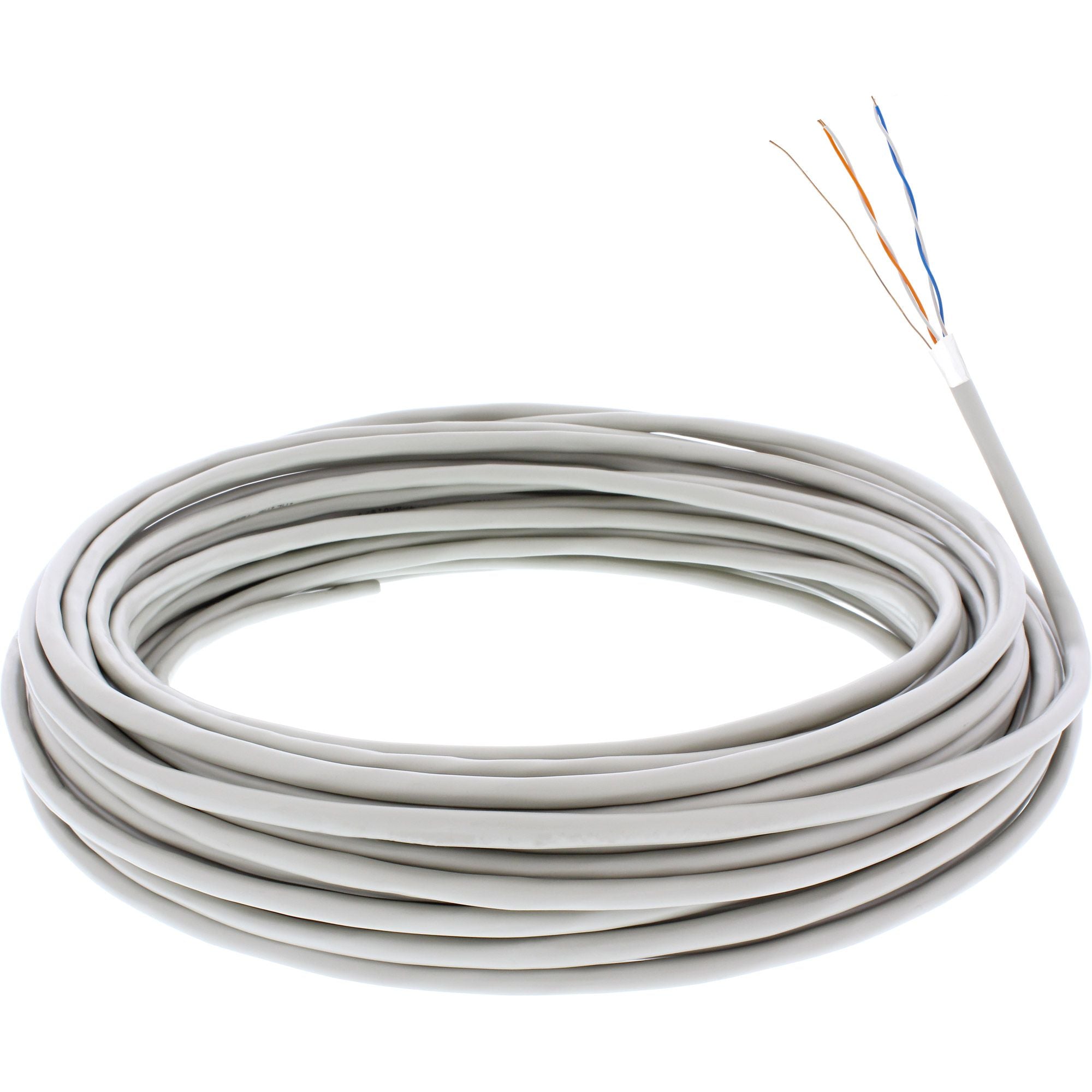 100m Rolle Telefon-Kabel 4-adrig 2x2x0,6mm zum Verlegen