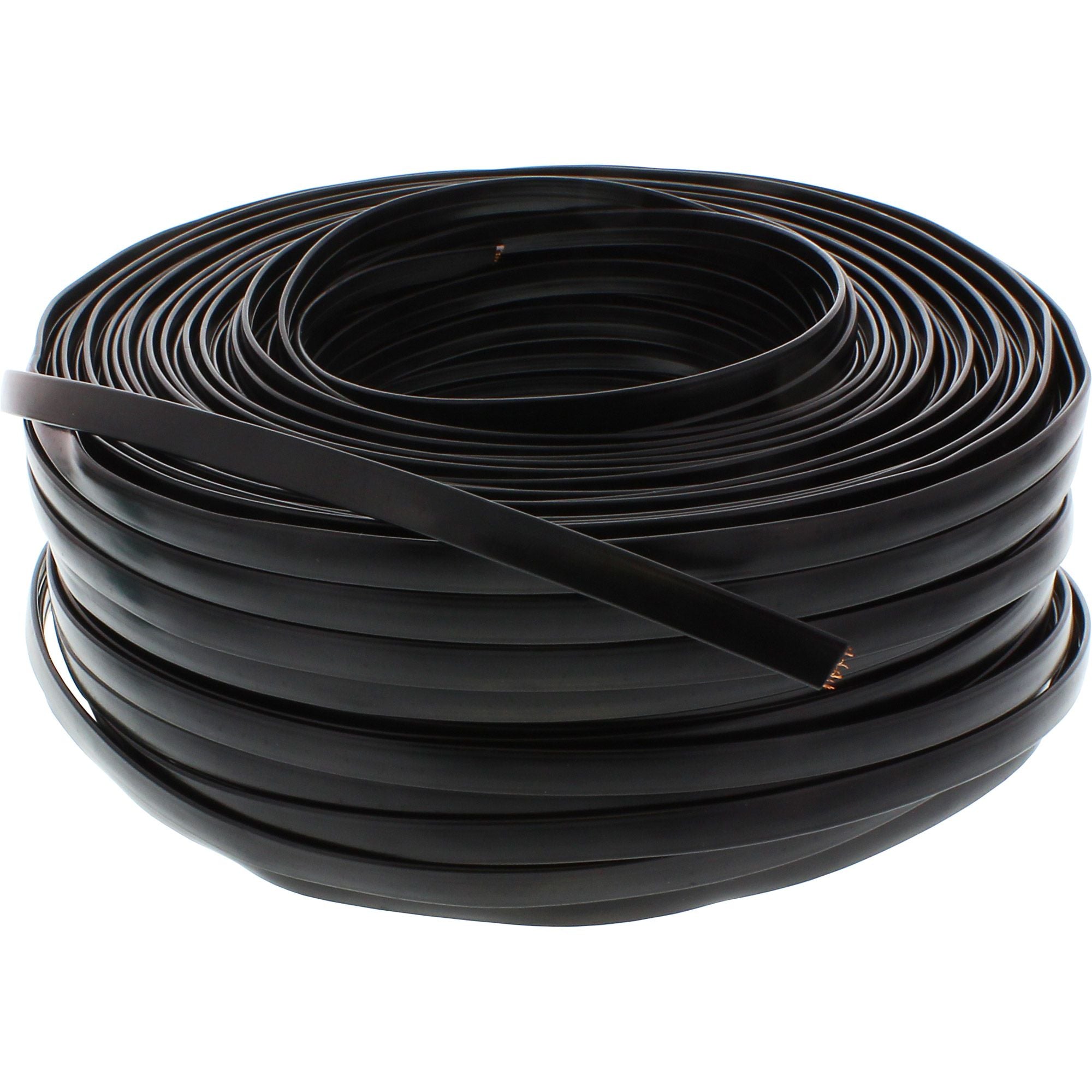 100m Ring Modularkabel 8adrig Flachband schwarz