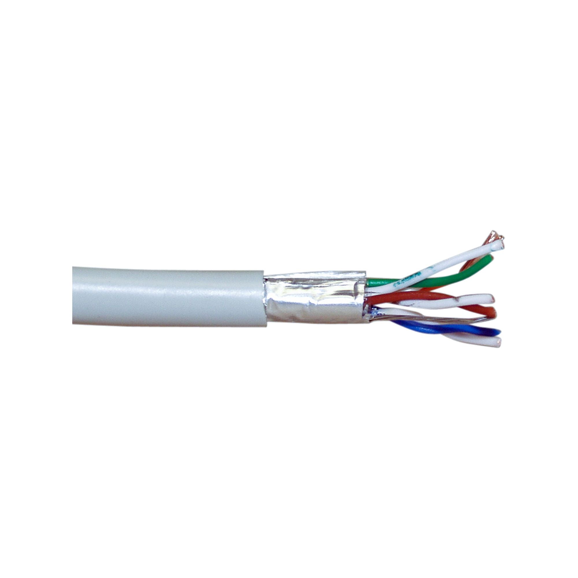 100m Patchkabel Cat.5e grau F/UTP AWG26 CCA PVC
