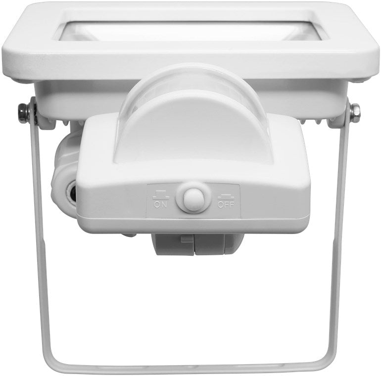 LED Strahler Bewegungsmelder Außen 10W / PIR Sensor Außenstrahler IP44 / Neutralweißes Licht 850 lm / LED Scheinwerfer Fluter Wandmontage / Gartenstrahler / Weiß