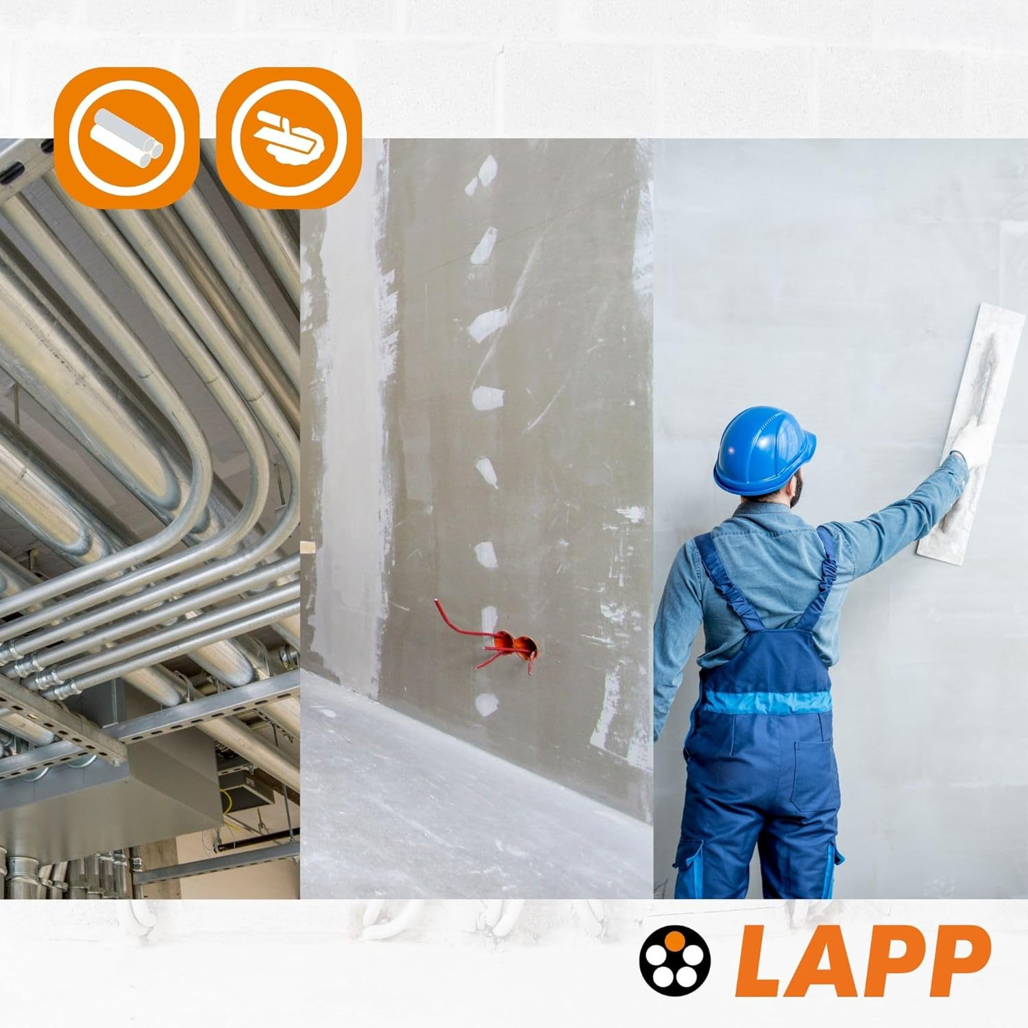 Lapp 100 Meter 4520021 H07V-K 1,5 mm² blau Verdrahtungsleitung I Aderleitung flexibel I Litze 1,5mm2 I Verdrahtung feindrätig I Einzelleitung Zählerschrank I Kabel eindrähtig für Schaltschrank