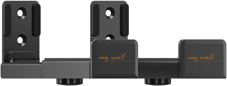 myWall Soundbar HZ30L, Universale Soundbar Wandhalterung mit Einer Tiefe von 8,9 – 15,5 cm, Wandhalterung Lautsprecherboxen mit rutschfeste Eva-Pads, bis max. 15 kg
