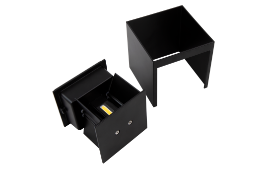 LED Wandleuchte für Innen und Außen | LW-107 | IP54, 2x3W, warmweißes Licht, 3000K, schwarz