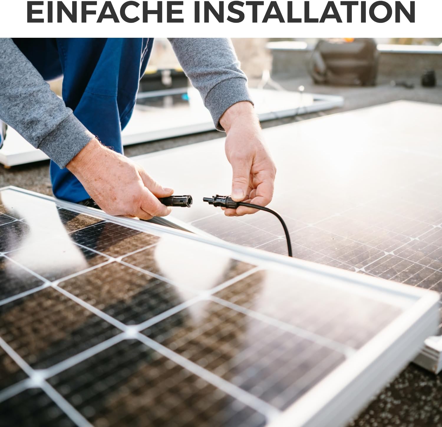 25m PV4 Solarkabel Verlängerung Set 6mm² für Photovoltaik-Anlagen - Verlängerungskabel für Serielle & Parallele Verkabelungen - 1kV AC 1,5kV DC - Wetterfest UV-Beständig IP68 - Rot & Schwarz