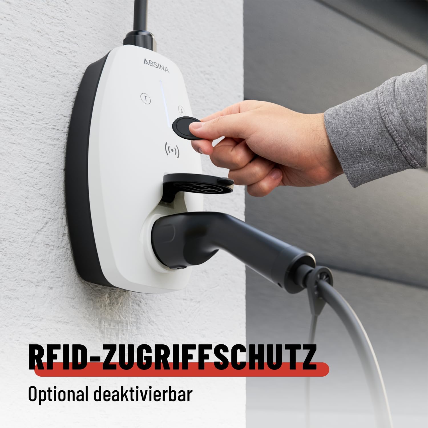 ABSINA Mobile Wallbox 11kW mit App Steuerung & Einstellbarer Ladeleistung