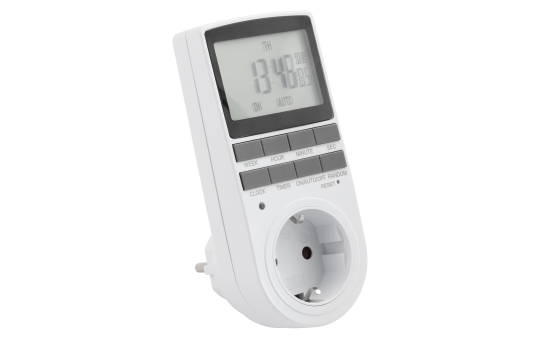 Digitale Zeitschaltuhr | WZ-10 | 10 konfigurierbare Programme, 24 Std. Timer, 3.680W, Urlaubs/Zufallsfunktion