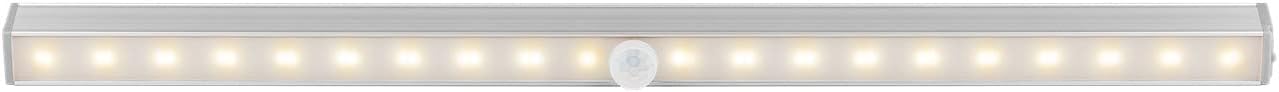 LED-Unterbauleuchte mit Bewegungsmelder / Für Schränke, Küchen, Vitrinen, Schubladen, Garagen etc. / Warm-Weiß Licht (3000k) / 30 cm [Energieklasse A]