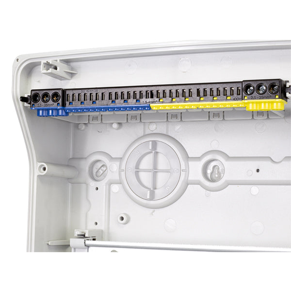 F-Tronic AP Feuchtraumverteiler 1-reihig IP65 NEPTUN12 7270001 mit Belüftungssystem