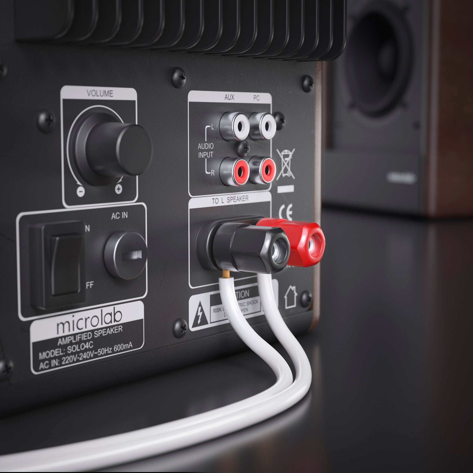 100m 2x0,75mm² Lautsprecherkabel CCA I Boxenkabel isoliert weiß mit Polaritätskennzeichnung I LS-Kabel als Meterware für Stereoanlage etc.