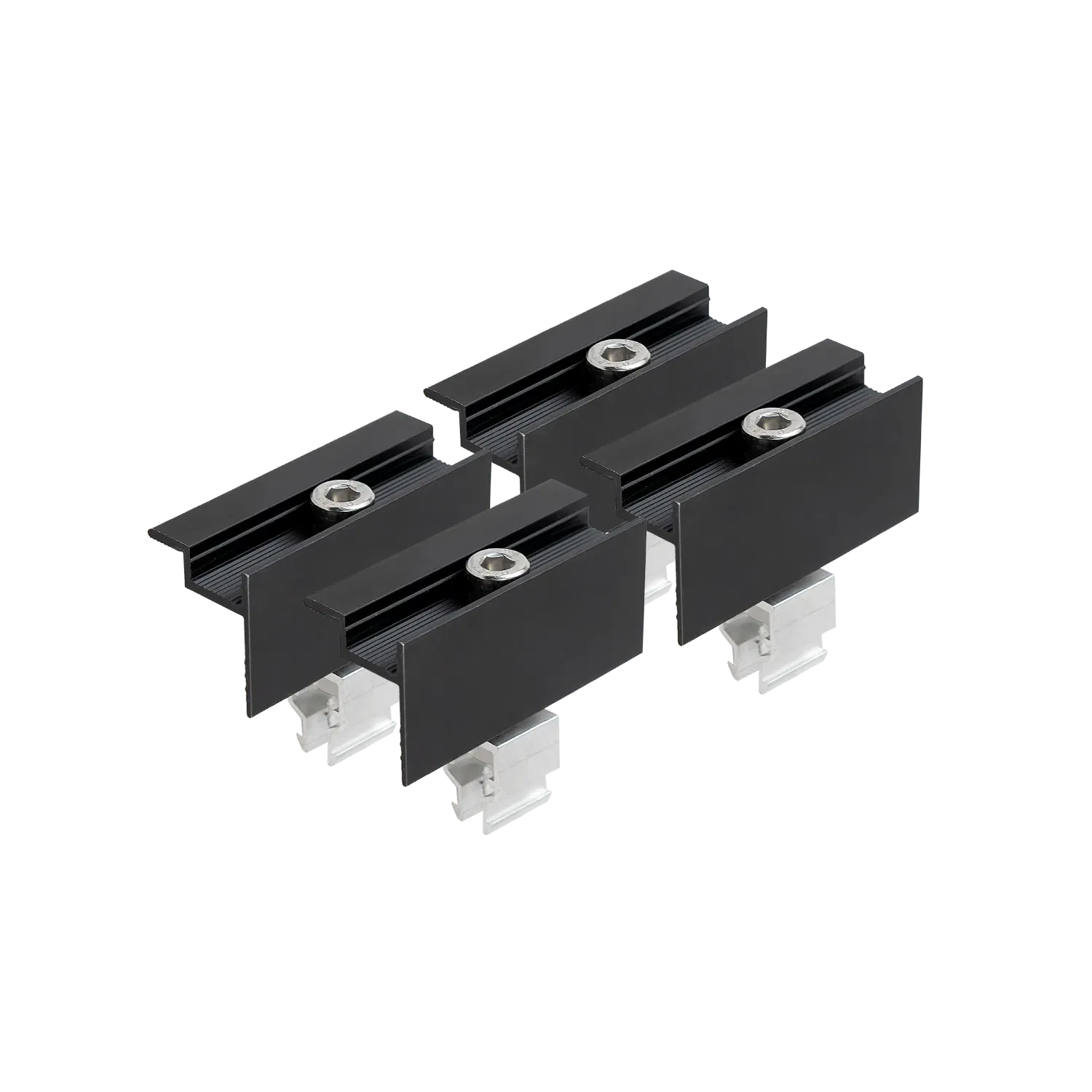 Trapezblechdach Montageset für 2 Module Photovoltaik Balkonkraftwerk - 30mm
